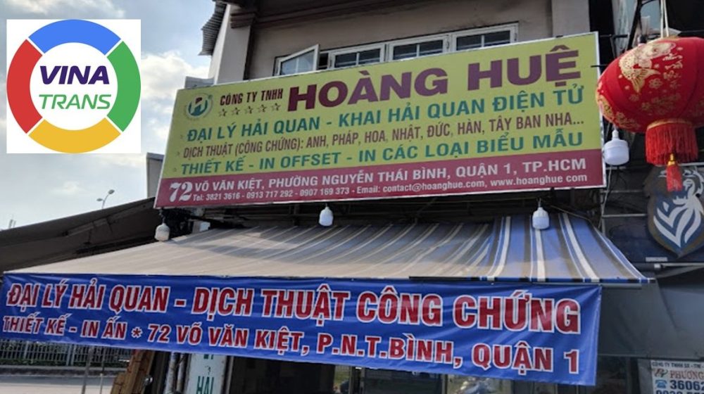 Văn phong công ty Hoàng Huệ Quận 1